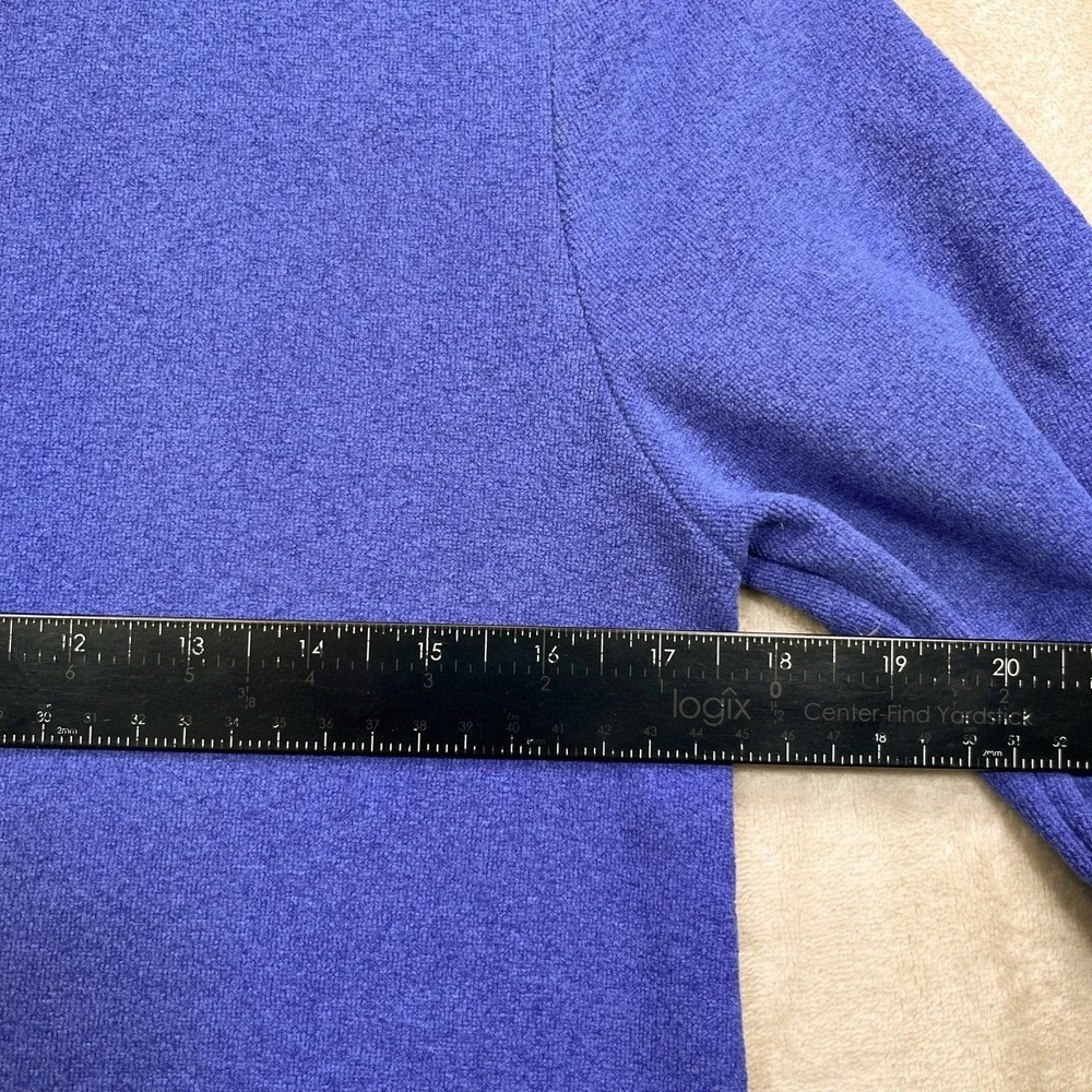 Dudley Stephens Park Slope Sweater Turtleneck Fleece Blue Womens Size S